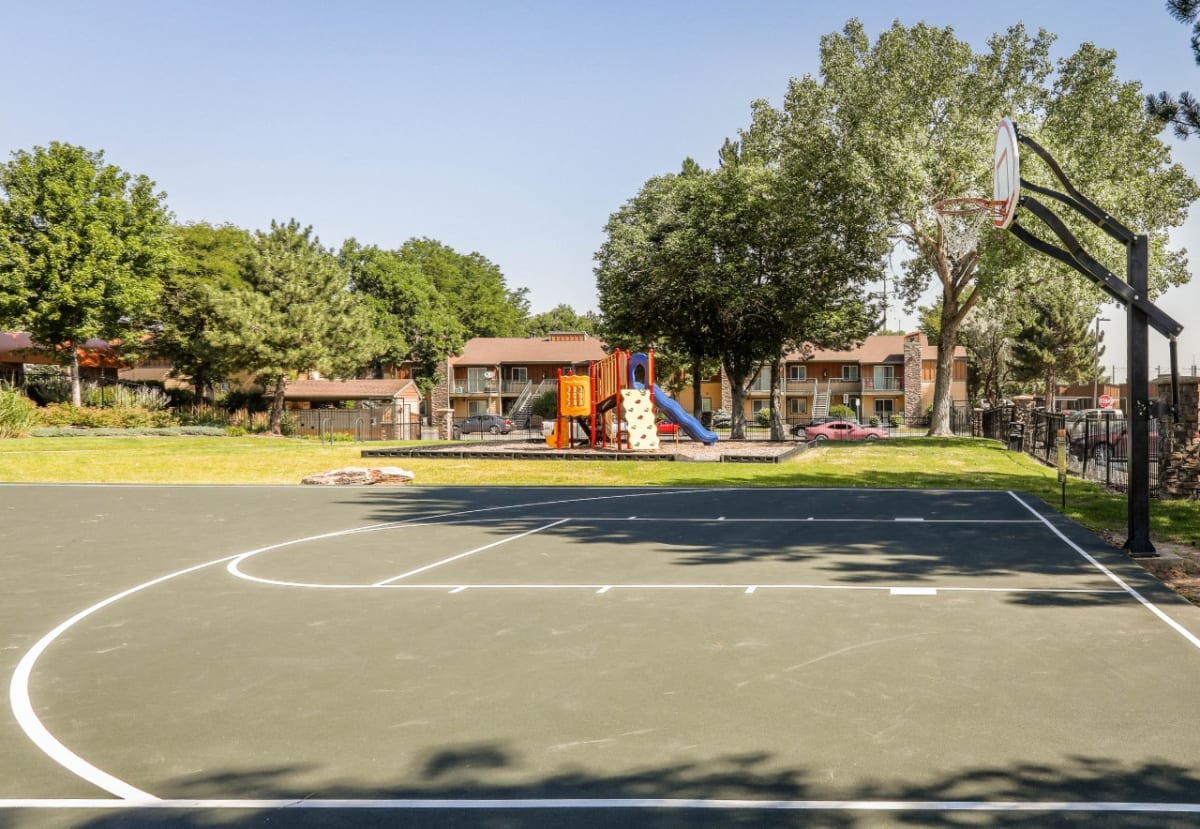 Copper Flats basketball court near playground - Aurora, CO