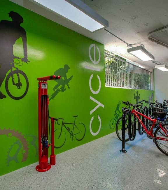 bike storage at 430 Kelton, California