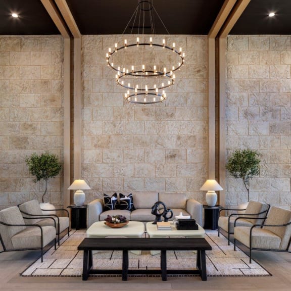 Aura 3Twenty Apartments in McKinney, Texas Clubhouse Lounge