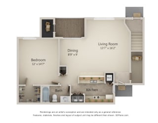 Floor Plan 1B-Horizon Series