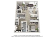 Thumbnail 8 of 15 - The Chickahominy Floor Plan at an Art Museum at The Locks Tower in Richmond, Virginia