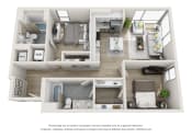 Thumbnail 9 of 15 - The York Floor Plan at an Art Museum at The Locks Tower in Richmond, Virginia