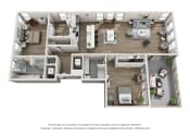 Thumbnail 13 of 15 - 2 Bedroom Penthouse Floor Plan at an Art Museum at The Locks Tower in Richmond, Virginia