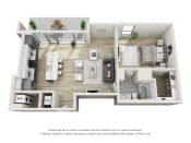 Thumbnail 8 of 15 - 1 Bedroom Penthouse Floor Plan at an Art Museum at The Locks Tower in Richmond, Virginia