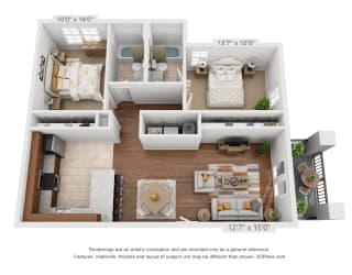 River Rock - 2 Bedroom 2 Bathroom