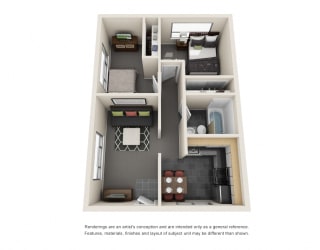 The Hudson 2 Bedroom