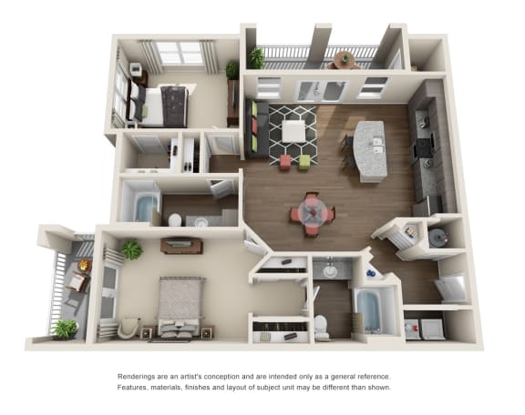 floorplan two bedroom two bathroom