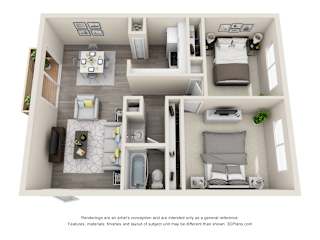 Ocean Breeze Villas 2x1 C Floor Plan