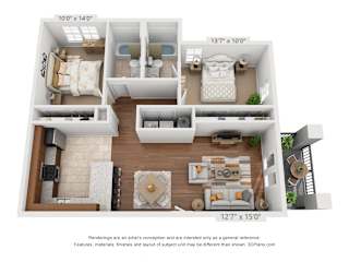 River Rock - 2 Bedroom 2 Bathroom