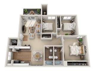 Floor Plan Three Bedroom