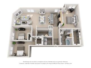 C4_Votive Floor Plan at Artisan Apartments & Shops, Austin, TX 78729