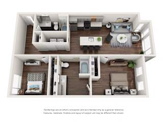Floor Plan 2x2-C