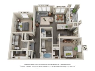 b4 floor plan 2 bed 2 bath sabine gray branch b4 floor plan sabine