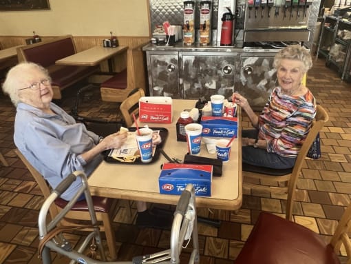 Residents enjoy a trip to Dairy Queen