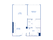 1 bed 1 bath Q at The Glover House, Washington