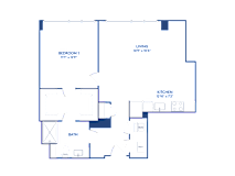 1 bed 1 bath T at The Glover House, Washington