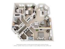 C3_Opulent Floor Plan at Artisan Apartments & Shops, Texas, 78729