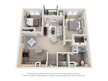 Noble Floor Plan at Artisan Apartments & Shops, Texas