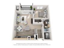 Artisan_Panache Floor Plan at Artisan Apartments & Shops, Austin, Texas