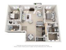 Tranquial Floor Plan at Artisan Apartments & Shops, Austin, TX 78729