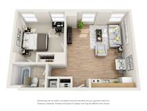 1 bed 1 bath B at The Commonwealth, Philadelphia, Pennsylvania