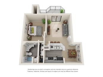 A_Floor plan in apartments near houston tx
