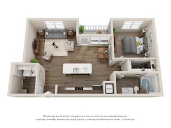 1 Bedroom Apartment in Colorado Near I-25