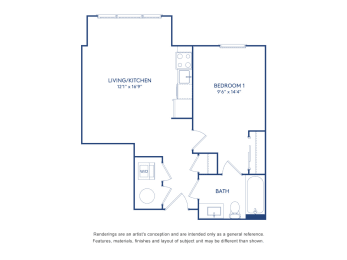 1 bed 1 bath C at The Glover House, Washington, DC