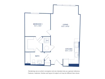 1 bed 1 bath K at The Glover House, Washington, Washington