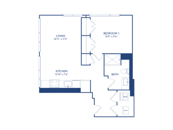 1 bed 1 bath P at The Glover House, Washington, Washington