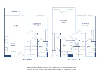 3 bed 3 bath F at The Glover House, Washington, DC