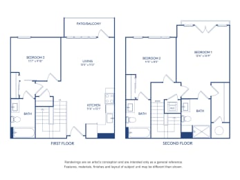 3 bed 3 bath L at The Glover House, Washington, DC