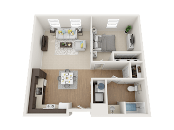  Floor Plan 1 Bedroom A