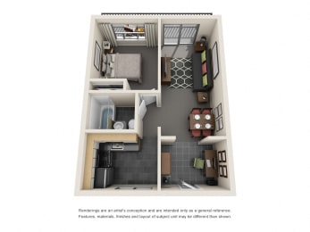 The Hudson 1 Bedroom
