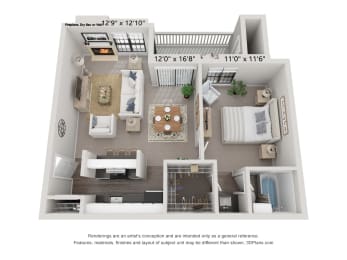 champions north dallas a1 floor plan 1 bed 1 bath