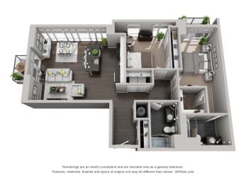 Devon Floor Plan at CityWay, Indianapolis, IN