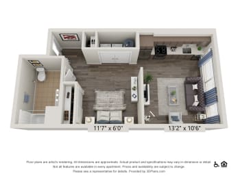 Floor Plan  Swan-City-A-Studio-Upgrade