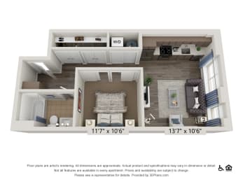 Floor Plan  Swan-City-Studio-Upgrade