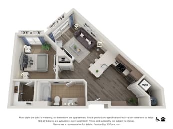 Floor Plan  Comrade_1BD