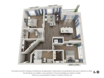 Floor Plan  Shadow-Mountain-2BD