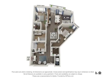Floor Plan  Watanga-2BD