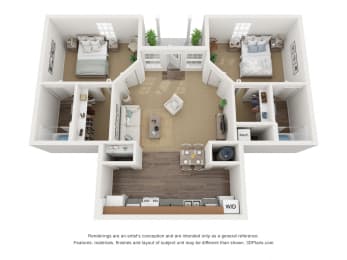2 bed 2 bath Mango Floor Plan at The Groves at Wimauma, Wimauma, Florida
