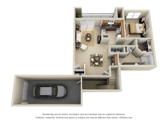 Floor Plan  a3 with garage