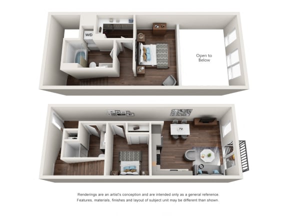 Floor Plan  2x2 Loft