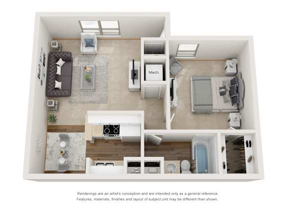 Dogwood Floor Plan at Dwell at Greenridge, North Charleston, SC, South Carolina