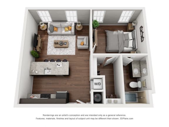 a rendering of a building on a city street  at Casa Marti, Florida, 33605