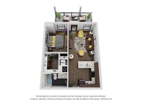 a rendering of a building on a city street  at Casa Marti, Florida, 33605