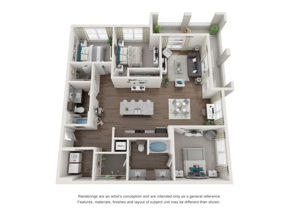 3 bed 2 bath at Seleno at Bridge Street, Huntsville, Alabama