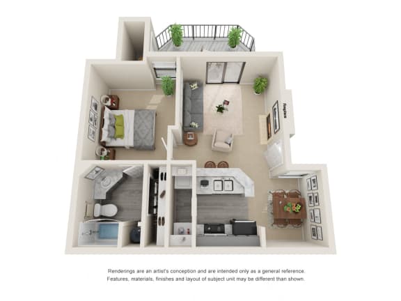 A1_Floor plan in apartments near houston tx