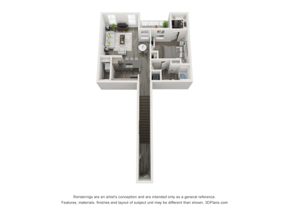 Floor Plan  Five810 Southlands Apartments Sapphire Floor Plan